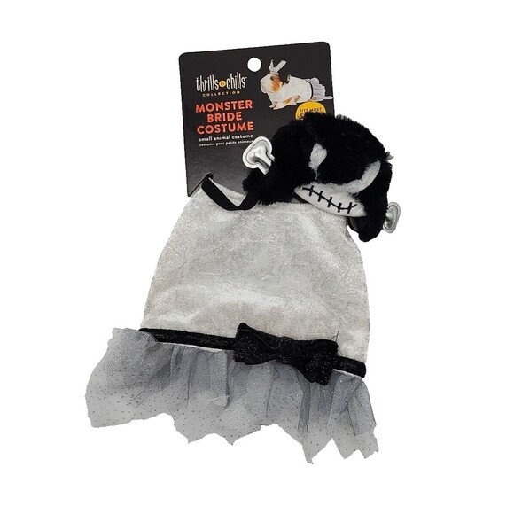 MONSTER BRIDE Halloween Costume For Guinea Pig /SMALL ANIMAL by Thrills & Chills - Picture 1 of 3
